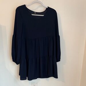 Navy blue Midi Dress